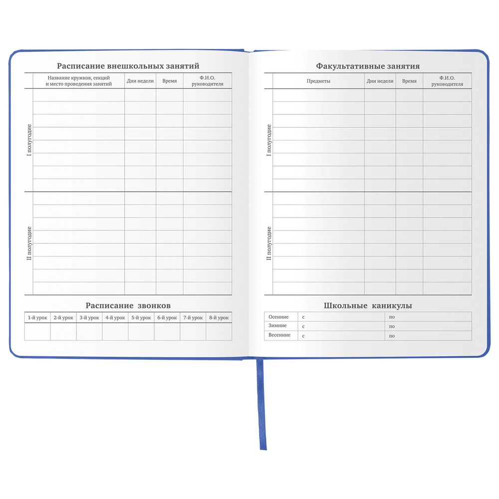 Дневник 1-11 класс 48 л., кожзам (твердая), термотиснение, BRAUBERG 