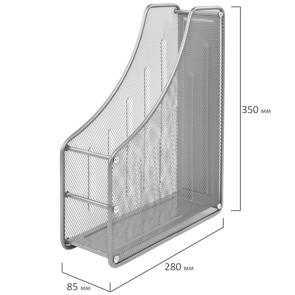 Настольный набор BRAUBERG "Germanium", 6 предметов, серебро, металл