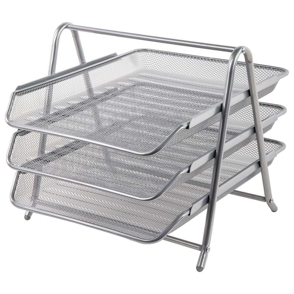 Настольный набор BRAUBERG "Germanium", 6 предметов, серебро, металл