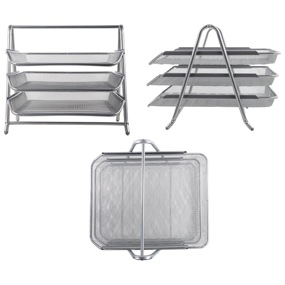 Настольный набор BRAUBERG "Germanium", 6 предметов, серебро, металл