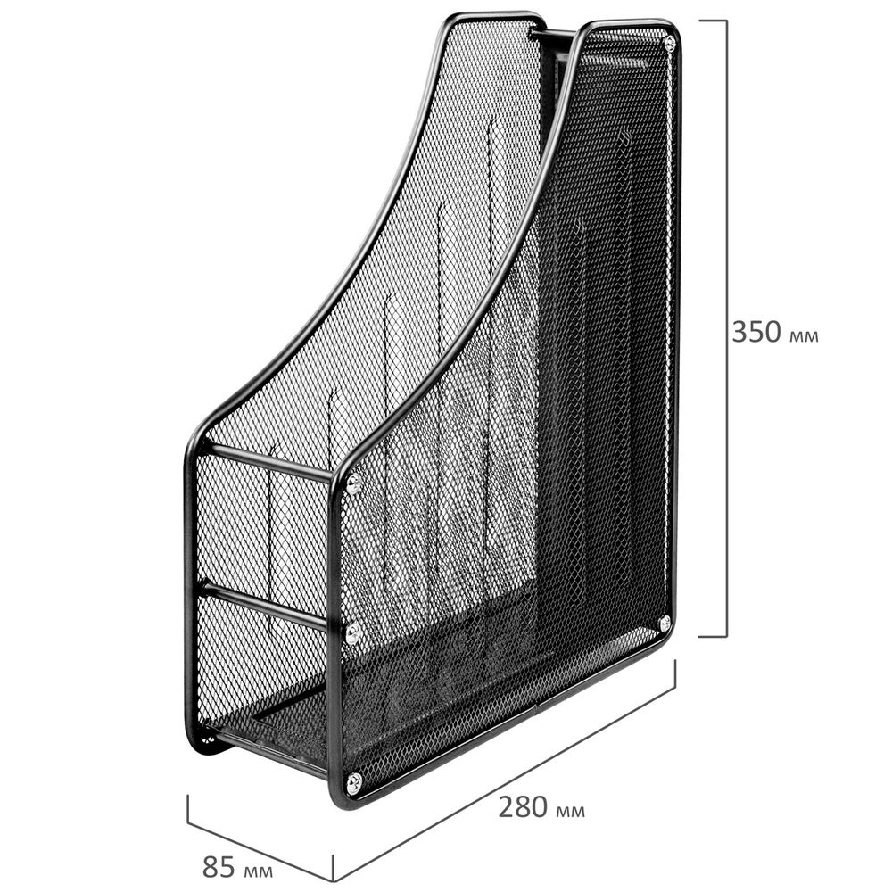Настольный набор BRAUBERG "Germanium", 6 предметов, черный, металл