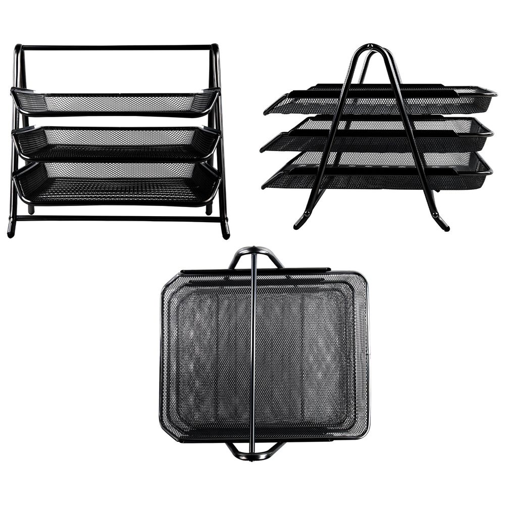 Настольный набор BRAUBERG "Germanium", 6 предметов, черный, металл