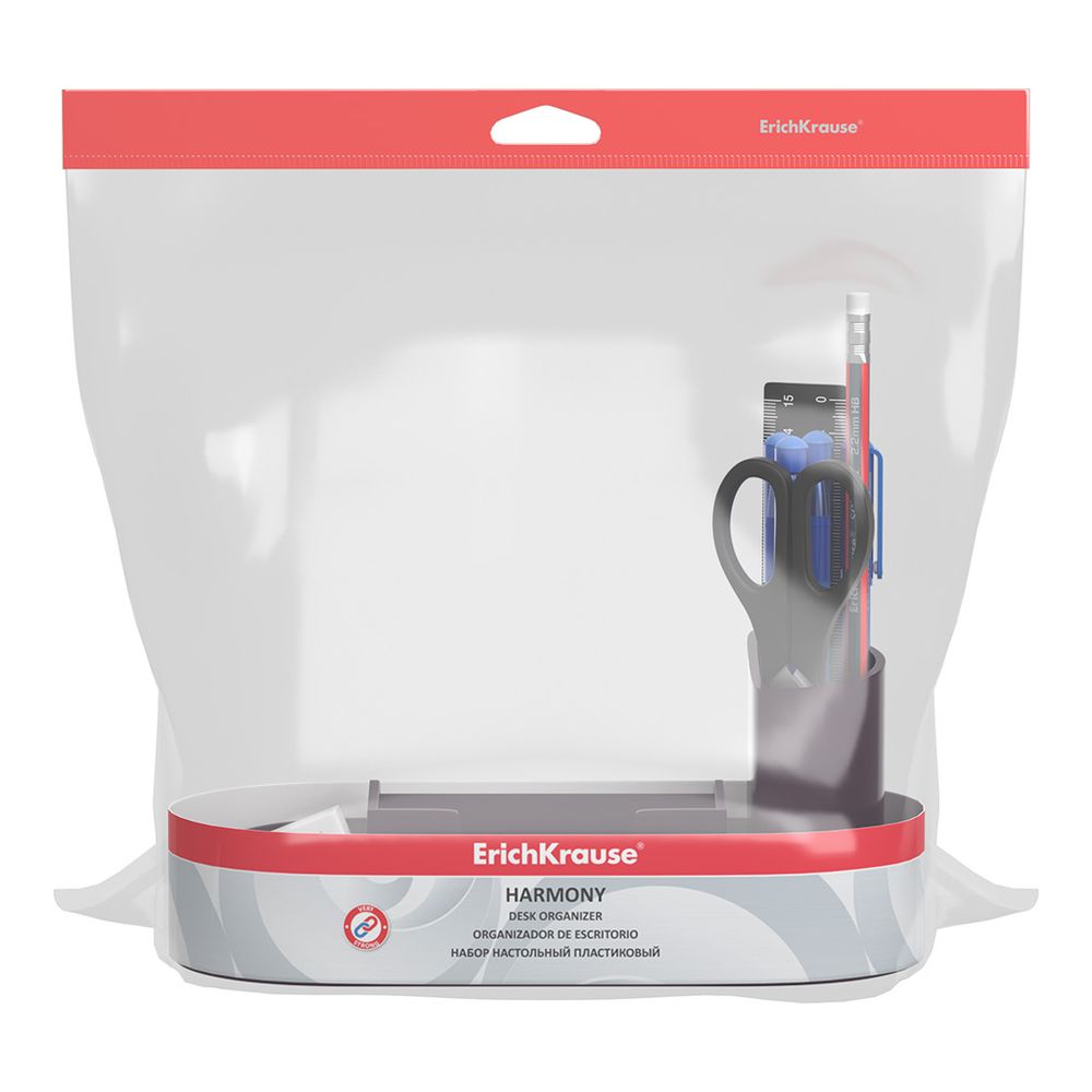 Набор настольный пластиковый ErichKrause Harmony, Marsala, фиолетовый