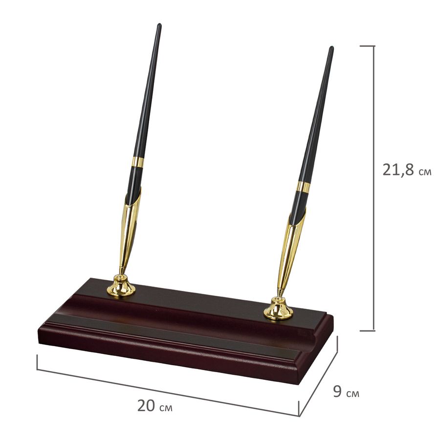Набор подарочный настольный BESTAR "Apollon" из дерева, 6 предметов, цвет "красное дерево"