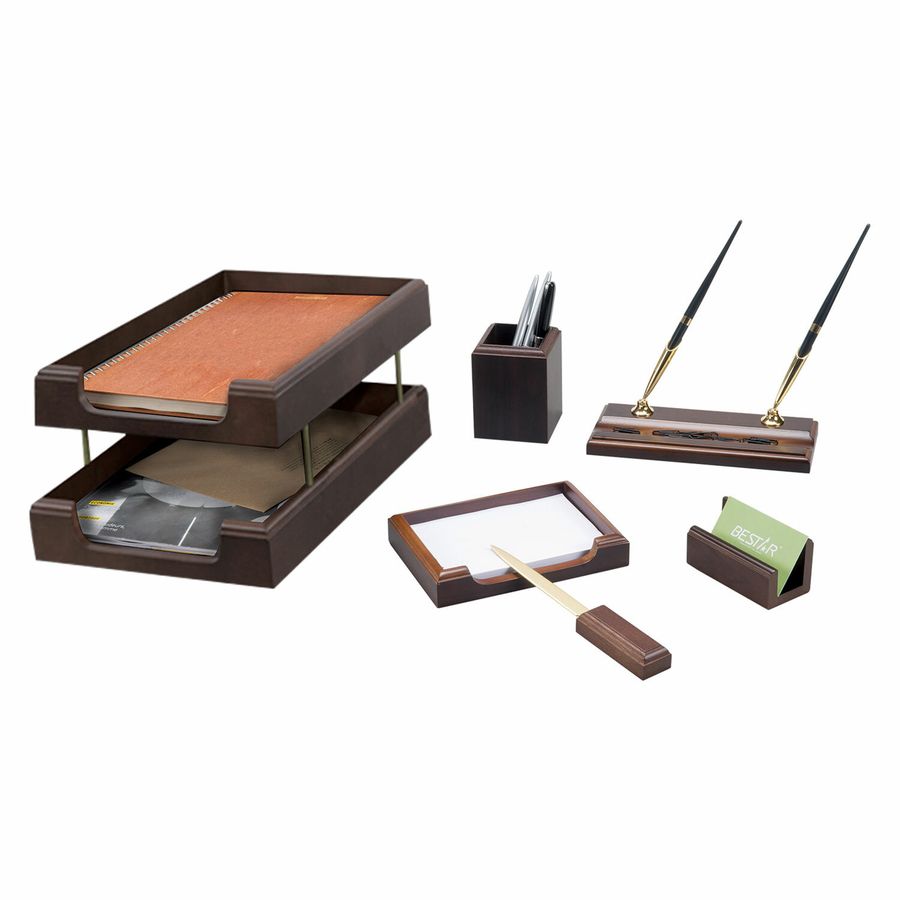 Набор подарочный настольный BESTAR "Apollon" из дерева, 6 предметов, цвет "орех"