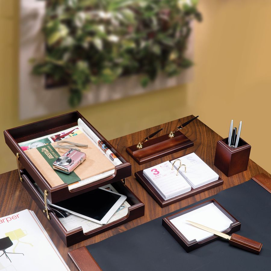 Набор подарочный настольный BESTAR "Ares" из дерева, 7 предметов, цвет "орех"