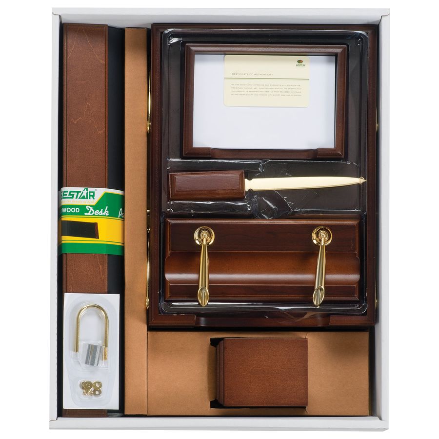 Набор подарочный настольный BESTAR "Ares" из дерева, 7 предметов, цвет "орех"