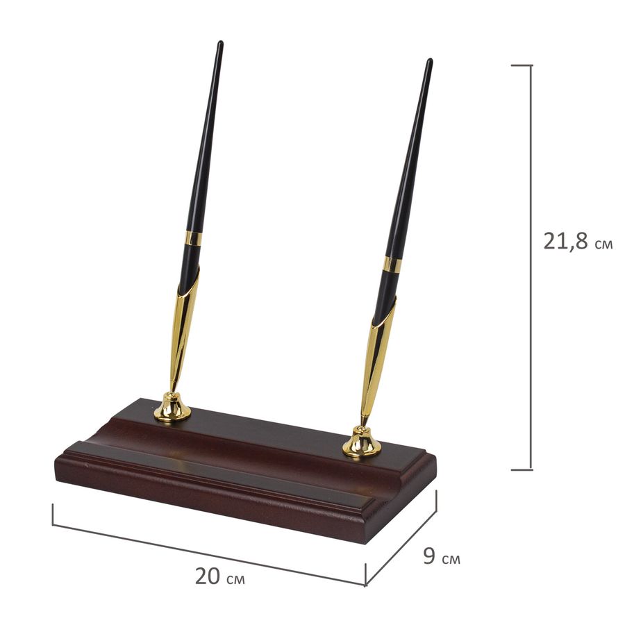 Набор подарочный настольный BESTAR "Ares" из дерева, 7 предметов, цвет "орех"