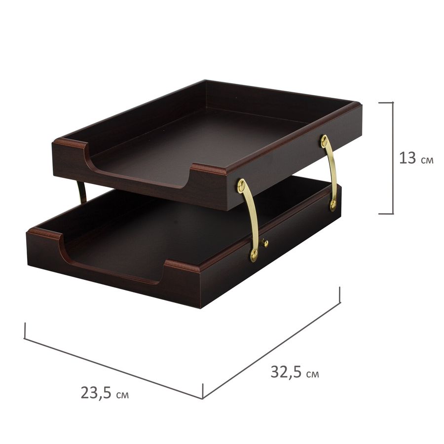 Набор подарочный настольный BESTAR "Ares" из дерева, 7 предметов, цвет "орех"
