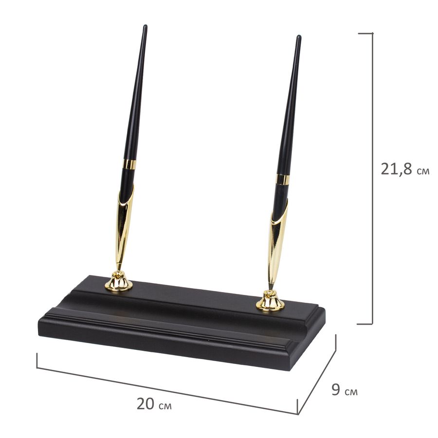 Набор подарочный настольный BESTAR "Ares" из дерева, 7 предметов, цвет "черное дерево"