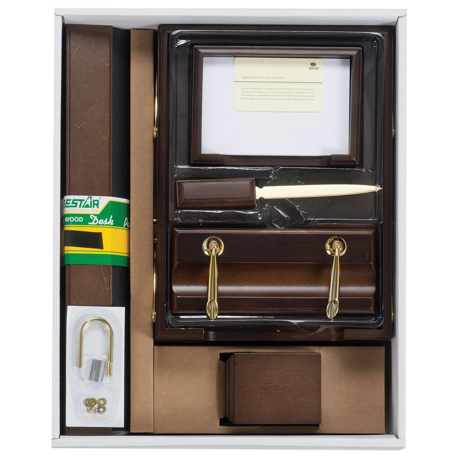 Набор подарочный настольный BESTAR "Artemis" из дерева, 10 предметов, цвет "орех"