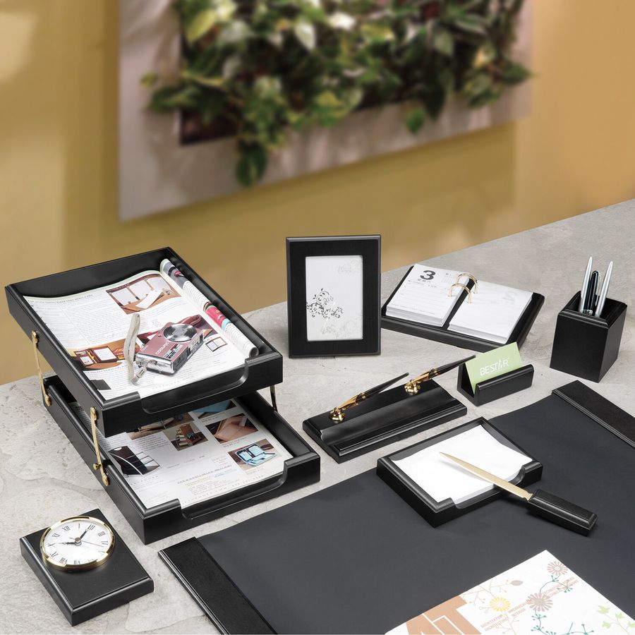 Набор подарочный настольный BESTAR "Artemis" из дерева, 10 предметов, цвет "черное дерево"