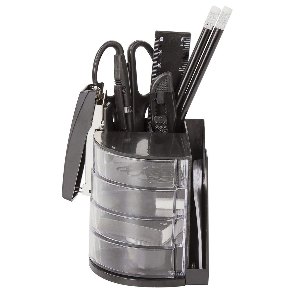 Канцелярский набор STAFF "Веер", 13 предметов, в форме веера, невращающаяся конструкция