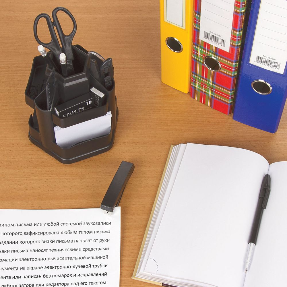 Канцелярский набор STAFF "Офисный", 14 предметов, офисный, вращающаяся конструкция