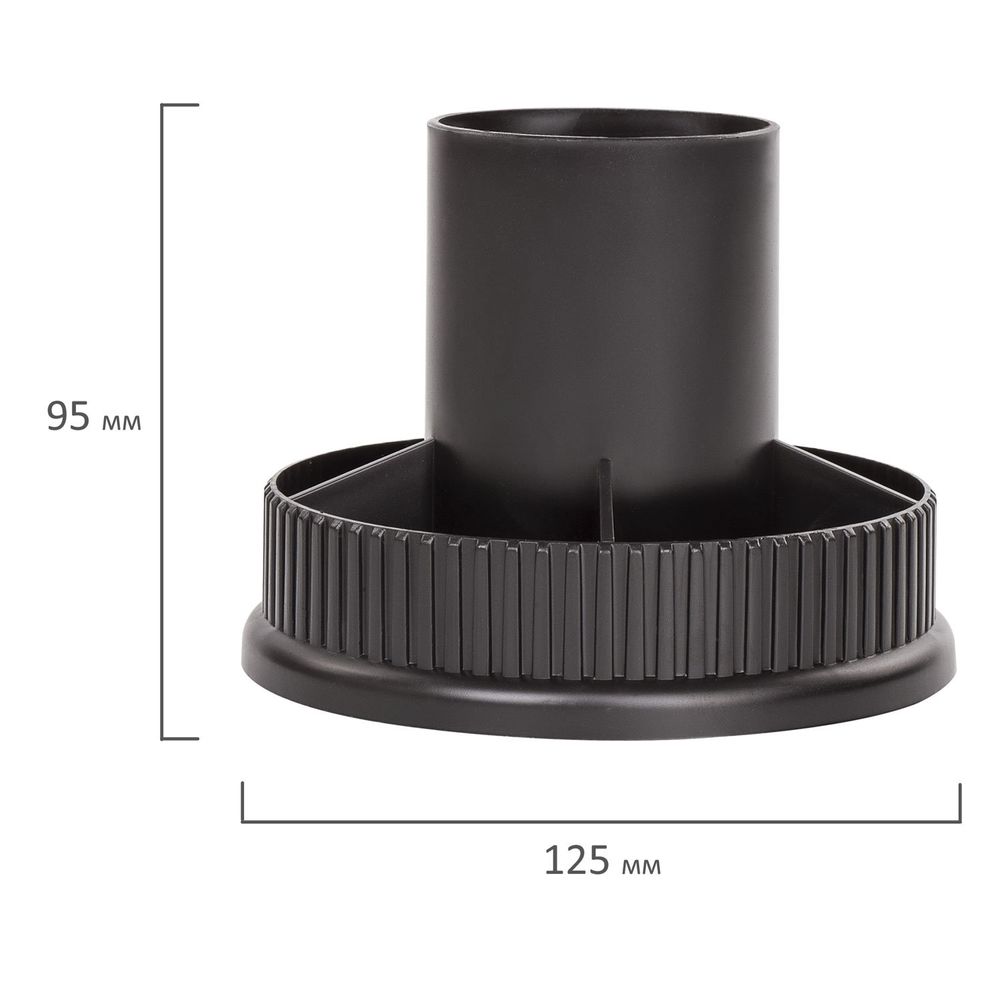 Канцелярский набор STAFF "Раунд", 13 предметов, круглое основание, вращающаяся конструкция