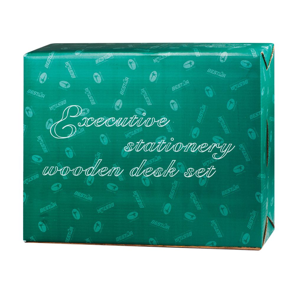 Набор подарочный настольный BESTAR "Platon" из дерева, 11 предметов, цвет "черное дерево"