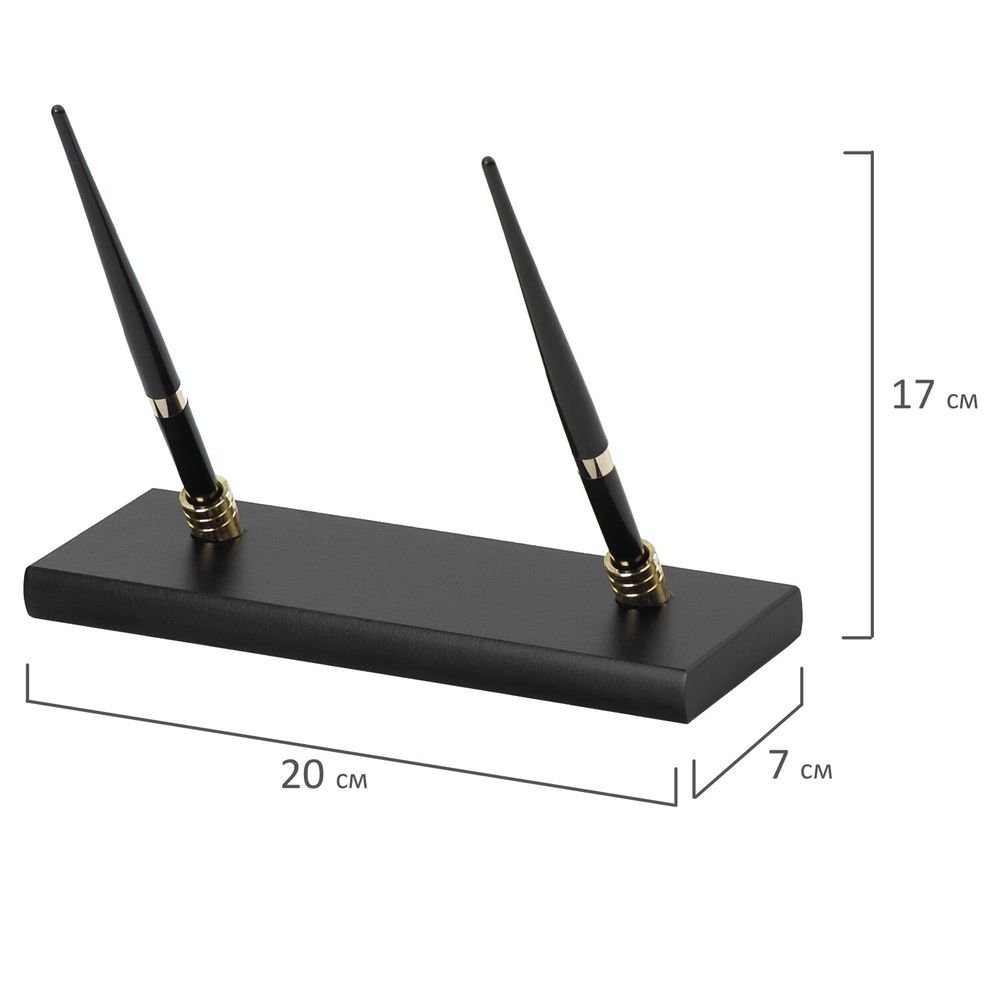 Набор подарочный настольный BESTAR "Platon" из дерева, 11 предметов, цвет "черное дерево"