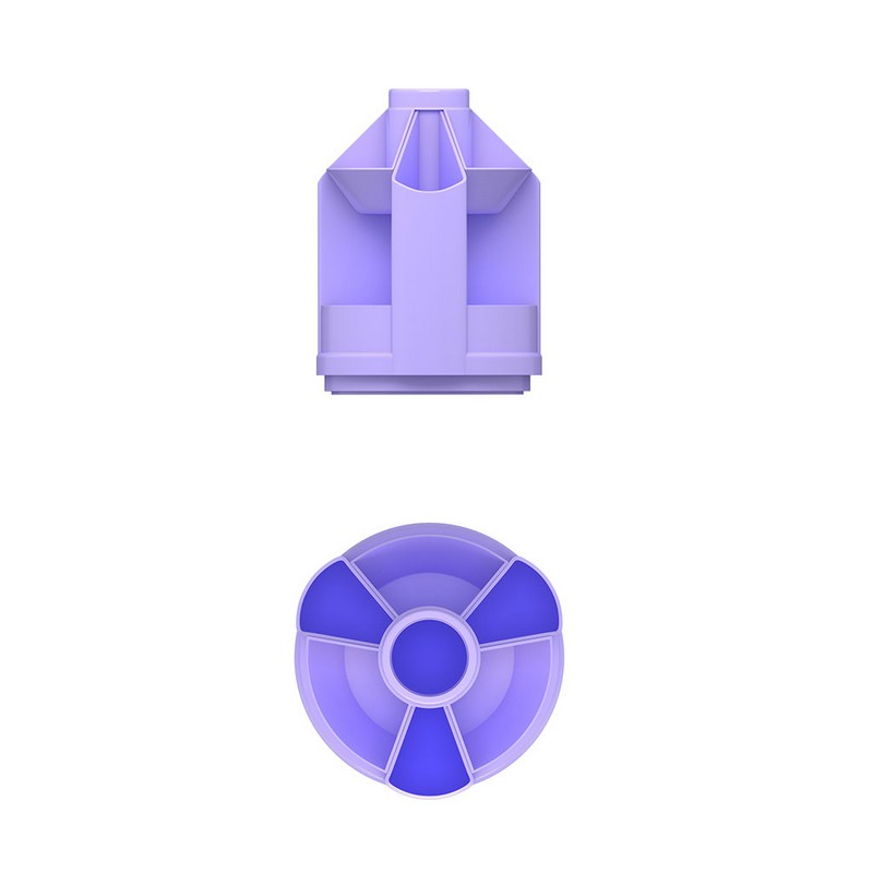 Подставка настольная пластиковая вращающаяся ErichKrause Mini Desk, Pastel, фиолетовый