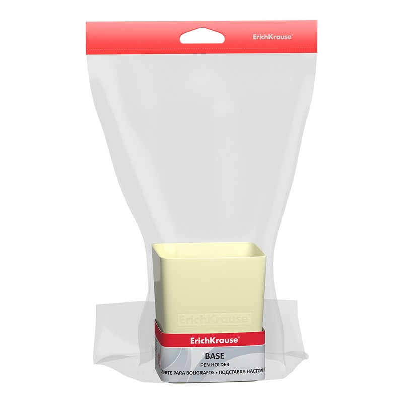 Подставка пластиковая ErichKrause Base, Pastel, желтый