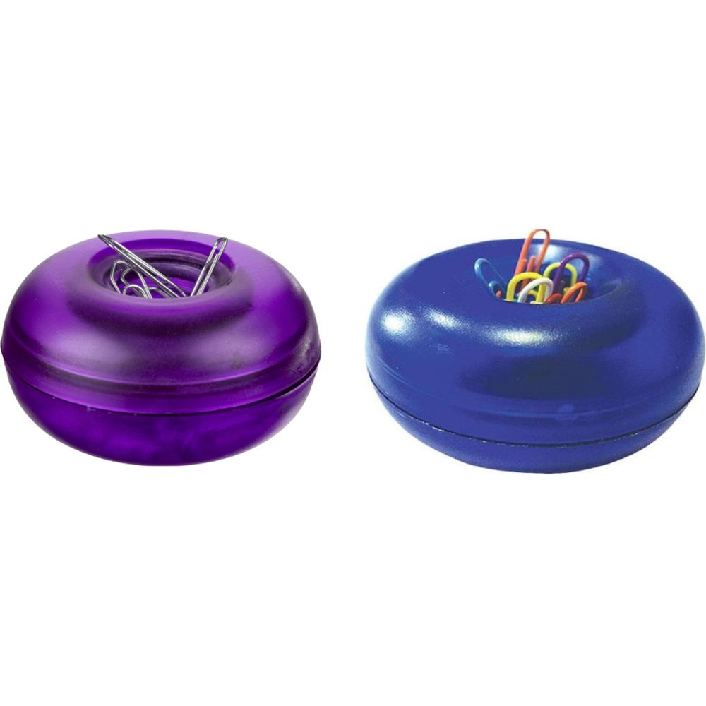 Скрепочница Магнитная открытая круглая 200104 цвет ассорти