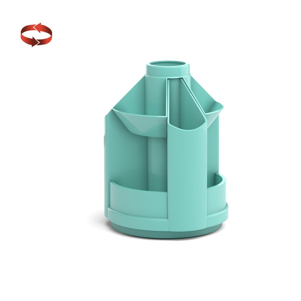 Подставка настольная вращающаяся пластиковая ErichKrause Mini Desk, Pastel Mint, мятный