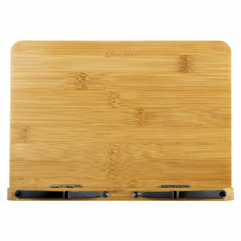 Подставка для книг и планшетов бамбуковая BRAUBERG, 28х20 см, регулируемый наклон