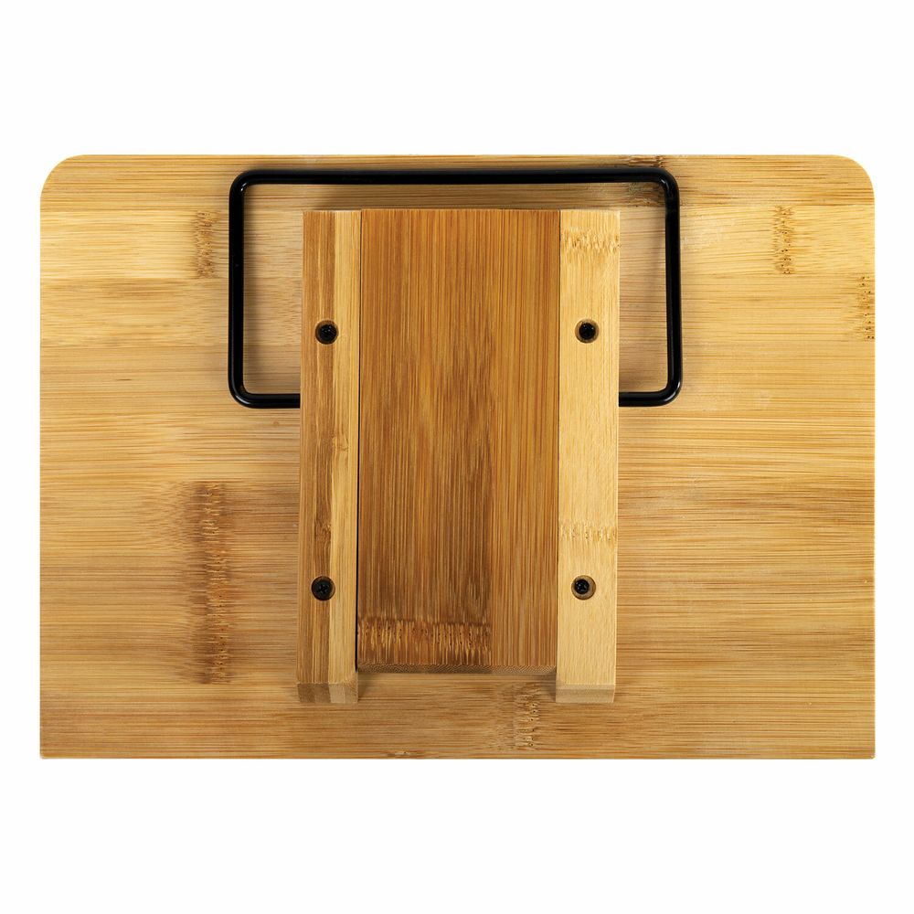 Подставка для книг и планшетов бамбуковая BRAUBERG, 28х20 см, регулируемый наклон