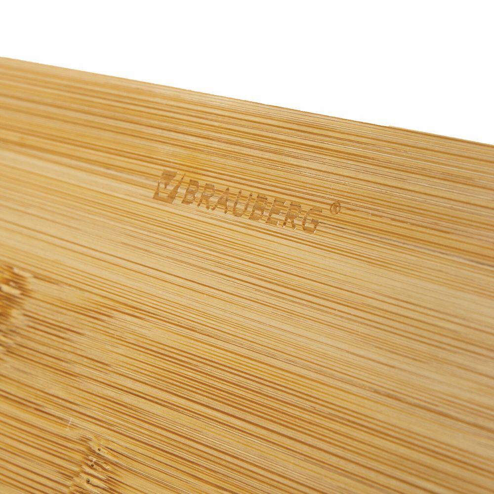 Подставка для книг и планшетов большая бамбуковая BRAUBERG, 34х24 см, регулируемый наклон