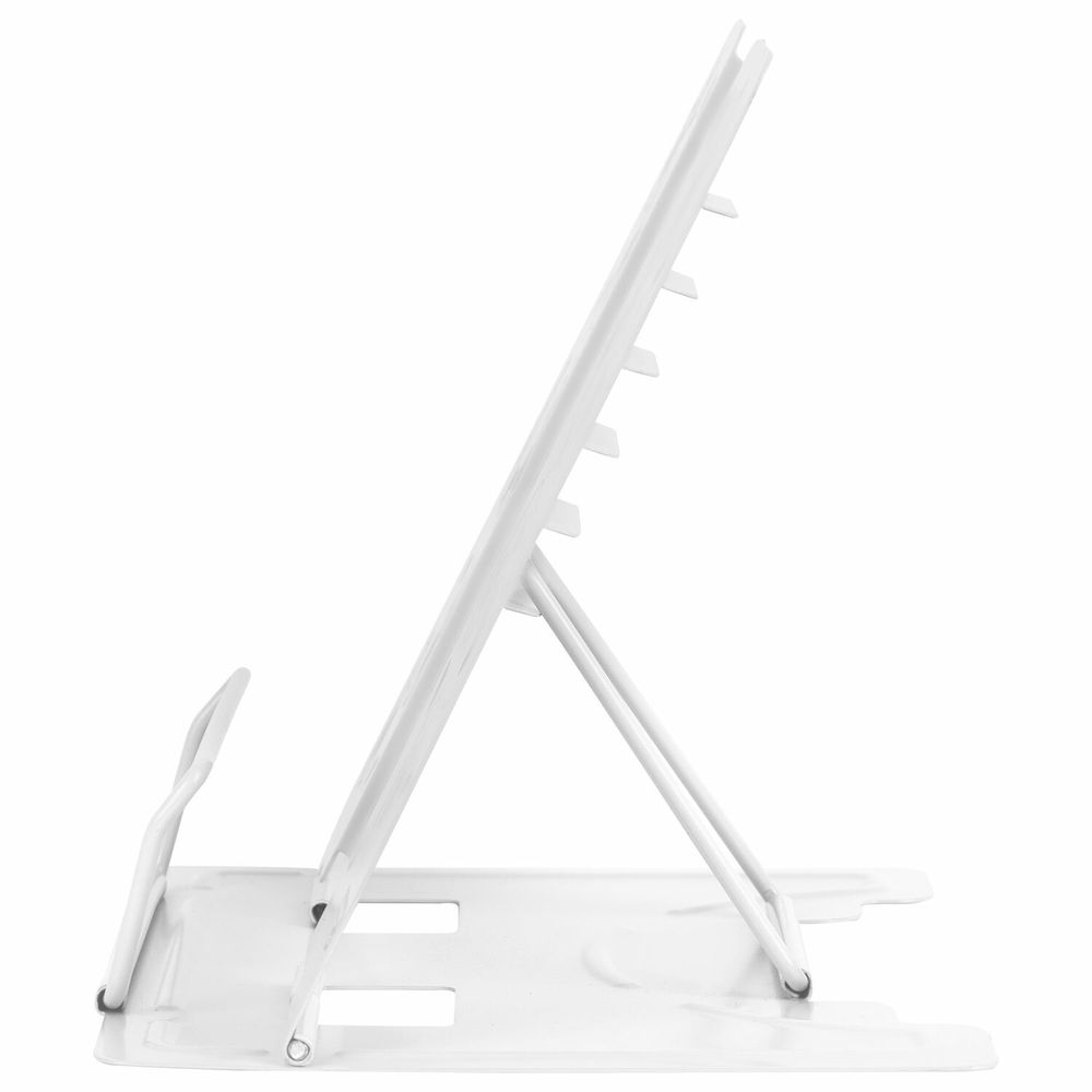 Подставка для книг и учебников BRAUBERG, White, регулируемый угол наклона, металл
