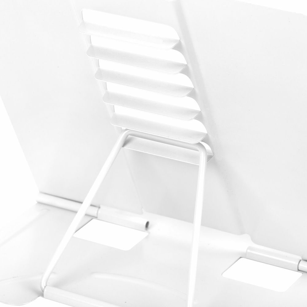 Подставка для книг и учебников BRAUBERG, White, регулируемый угол наклона, металл