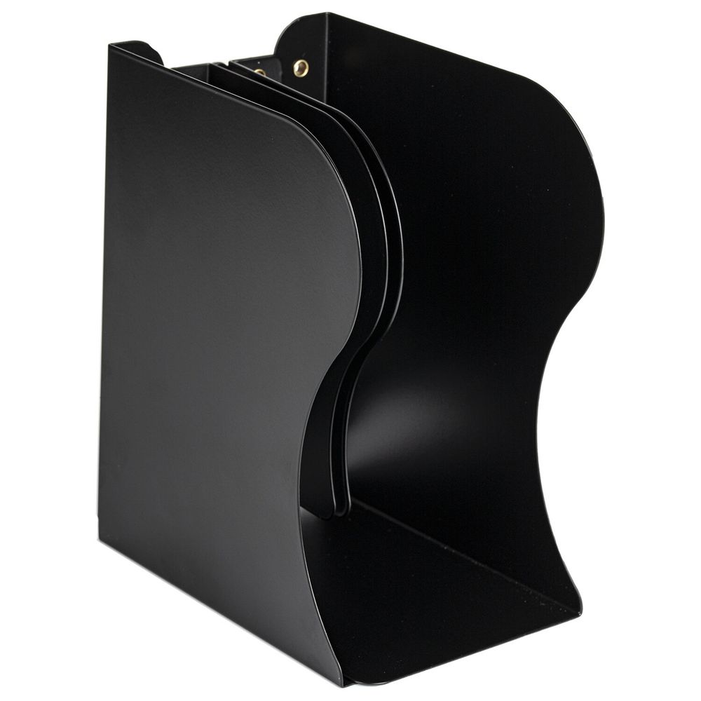 Подставка-держатель для книг и учебников BRAUBERG, раздвижная, металлическая, черная