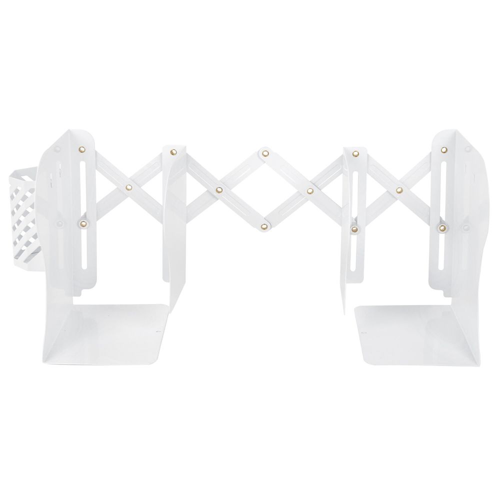 Подставка-держатель для книг и учебников BRAUBERG, с органайзером, раздвижная, металлическая