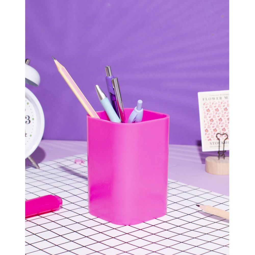 Подставка для ручек стакан розовый