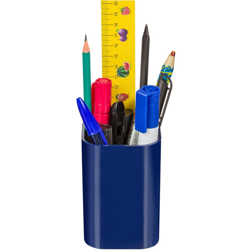 Подставка для ручек стакан синий