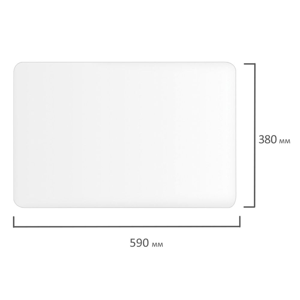 Коврик-подкладка настольный для письма, 38х59 см, STAFF, прозрачный