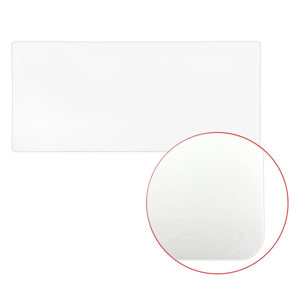 Коврик-подкладка настольный сверхпрочный 500х1200 мм, прозрачный, 1 мм, BRAUBERG