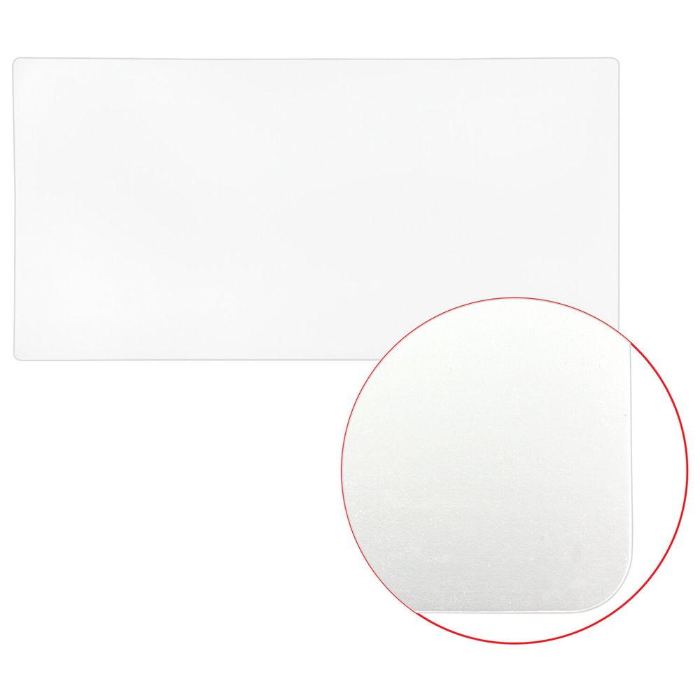 Коврик-подкладка настольный сверхпрочный 600х1200 мм, прозрачный, 0,8 мм, BRAUBERG, рулон