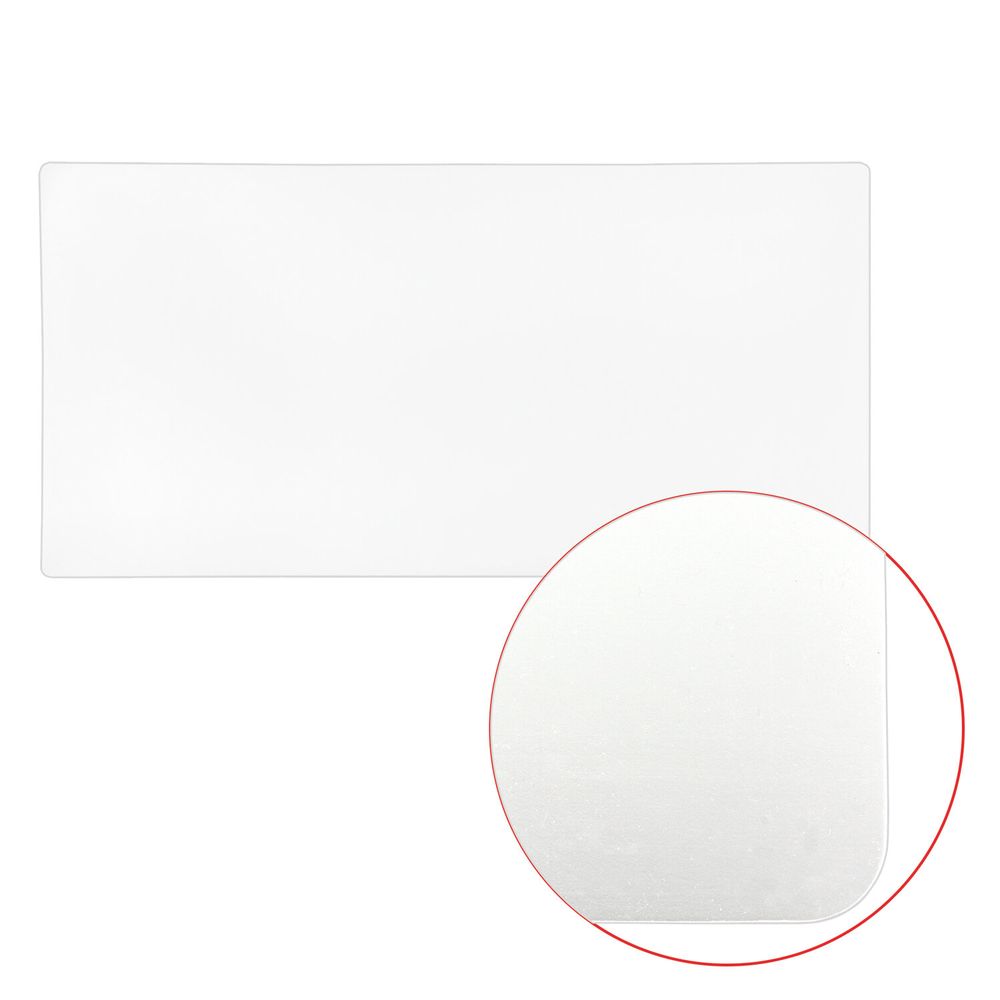 Коврик-подкладка настольный сверхпрочный 600х1200 мм, прозрачный, 1 мм, BRAUBERG