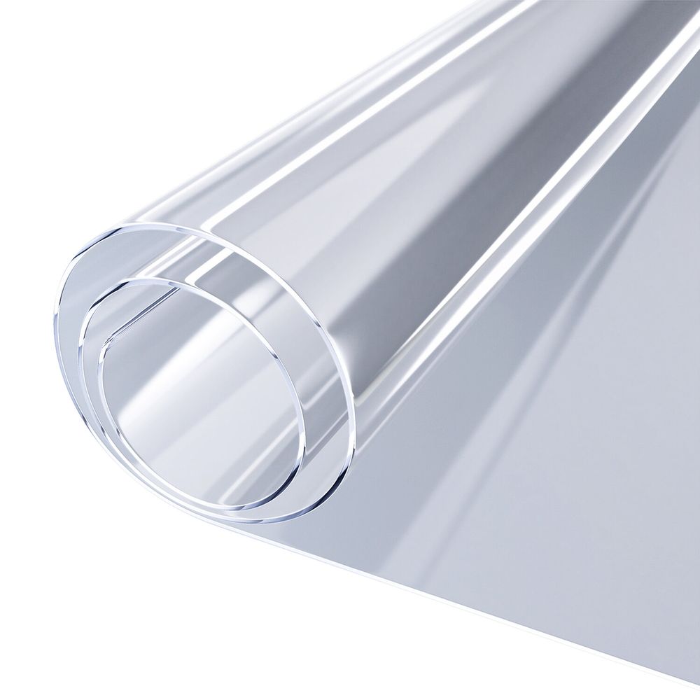 Коврик-подкладка, скатерть ПВХ прозрачная, гибкое/мягкое стекло, 120х60 см, 0,8 мм, DASWERK