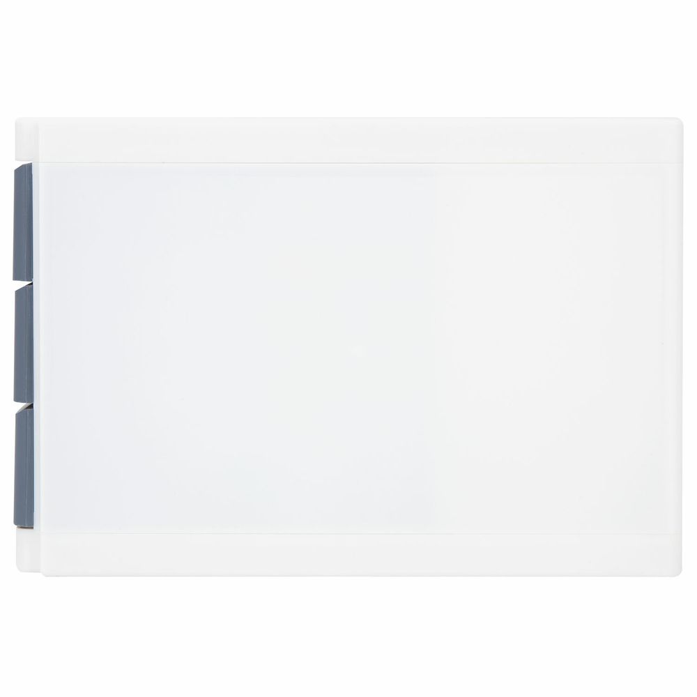 Бокс с 3 выдвижными лотками, корпус светлый, лотки серые, 235х300х355 мм, BRAUBERG 