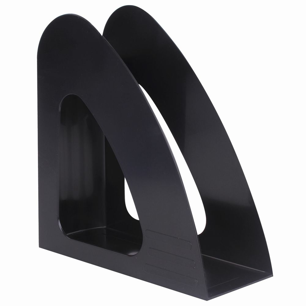 Лоток вертикальный для бумаг BRAUBERG "Delta", 240х90х240 мм, черный