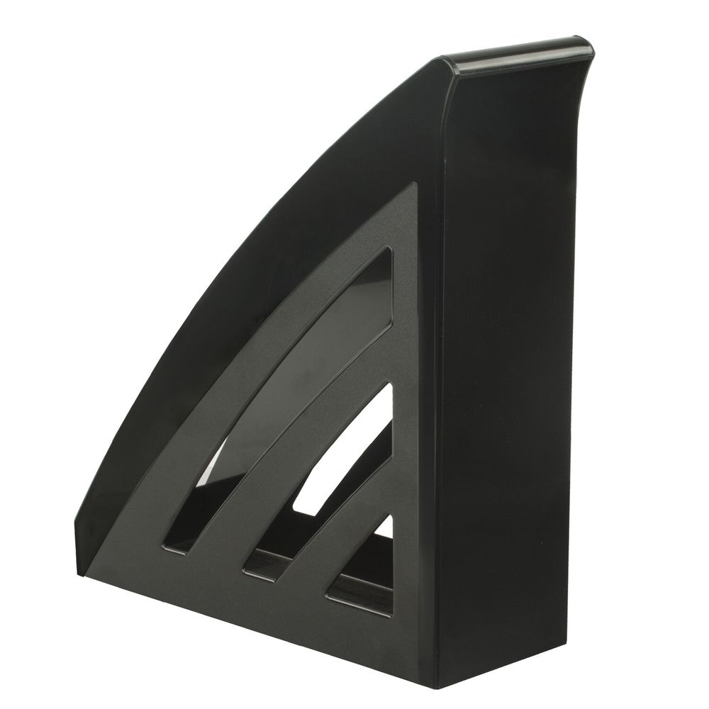 Лоток вертикальный для бумаг BRAUBERG "Office style", 245х90х285 мм, черный