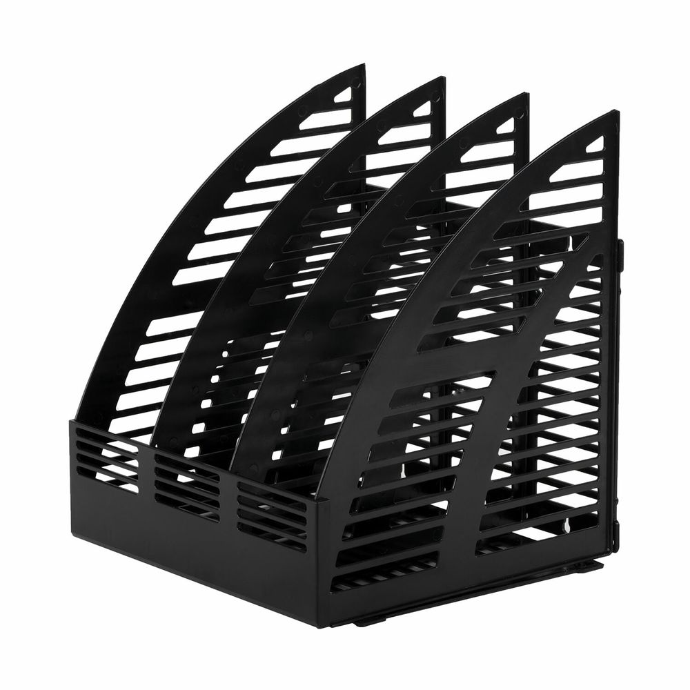 Лоток вертикальный для бумаг STAFF Basic, 245х240х285 мм, 3 отделения, сетчатый сбор