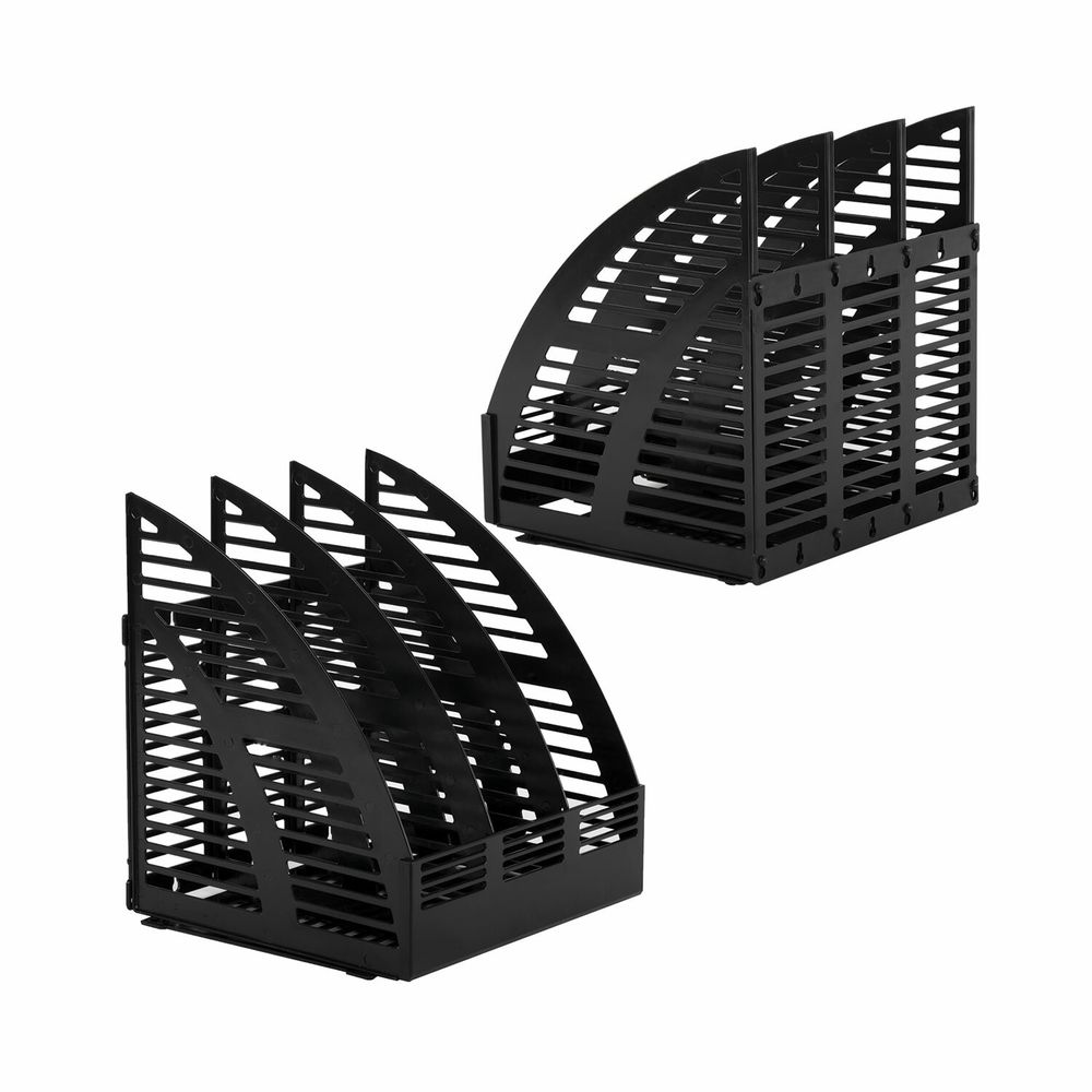 Лоток вертикальный для бумаг STAFF Basic, 245х240х285 мм, 3 отделения, сетчатый сбор