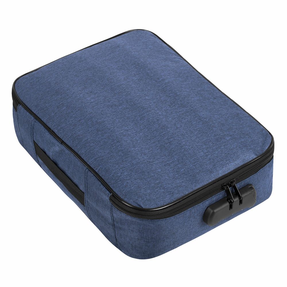 Папка-органайзер для документов с кодовым замком СИНИЙ ВОДОНЕПРОНИЦАЕМЫЙ А4, BRAUBERG DOCS