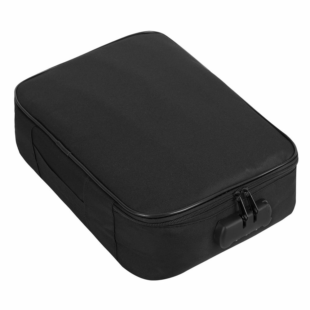 Папка-органайзер для документов с кодовым замком ЧЕРНЫЙ ВОДОНЕПРОНИЦАЕМЫЙ А4, BRAUBERG DOCS