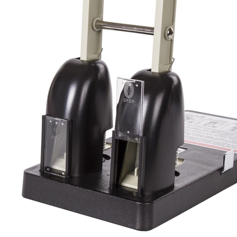 Дырокол металлический МОЩНЫЙ BRAUBERG "Heavy duty", до 150 листов, черный