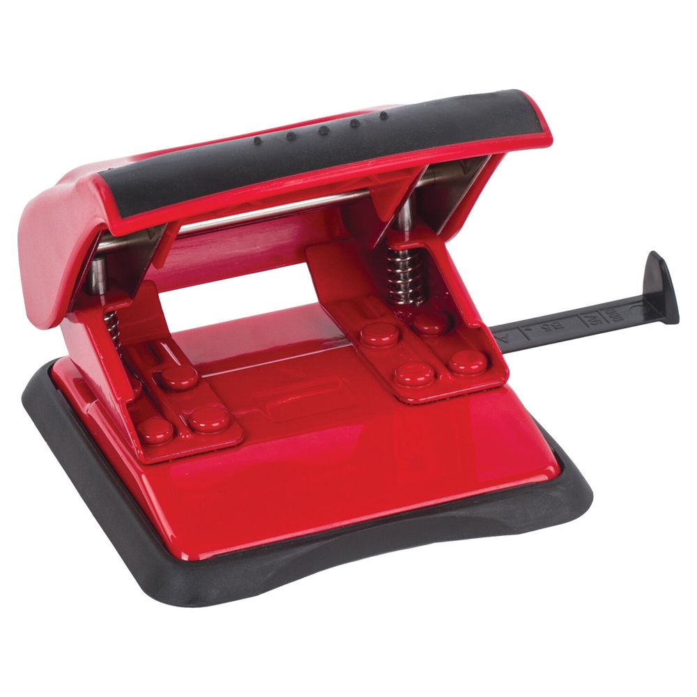 Дырокол BRAUBERG "JET PRO", до 30 листов, красно-черный