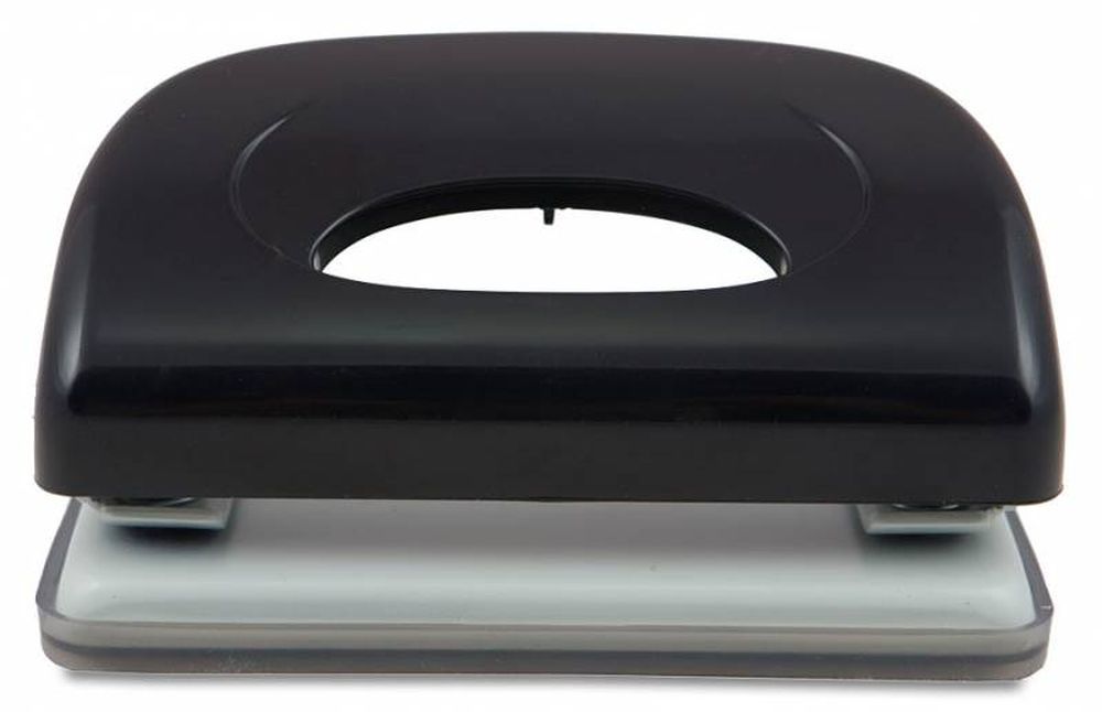 Дырокол Kw-Trio Dolphin 091X9BLACK макс.:10лист. пластик черный отв.:2 с линейкой