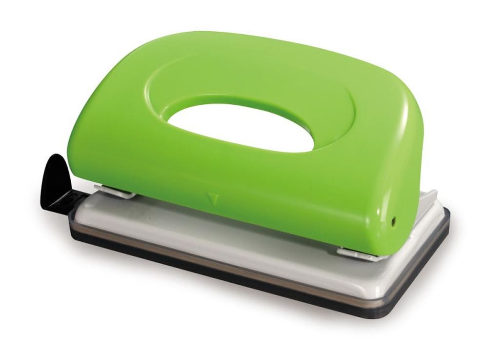 Дырокол Kw-Trio Dolphin 091X9GREEN макс.:10лист. пластик зеленый отв.:2 с линейкой